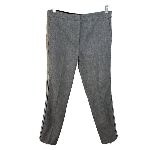 ZARA TRAFALUC COLLECTION ‎ GRAY SIDE STRIPE TROUSERS PANTS SIZE M - Picture 1 of 3